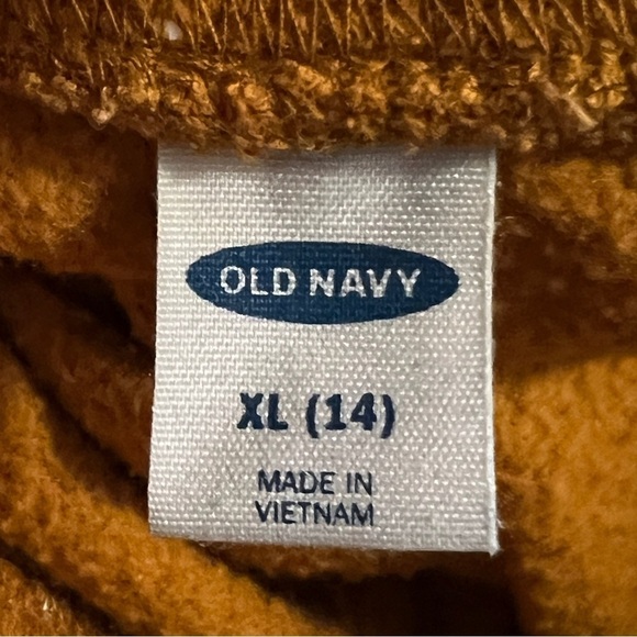 OLD NAVY Girls Sweatpants XL Large Logo Gold Dots Pockets Causal Lounge Pants - Picture 2 of 9